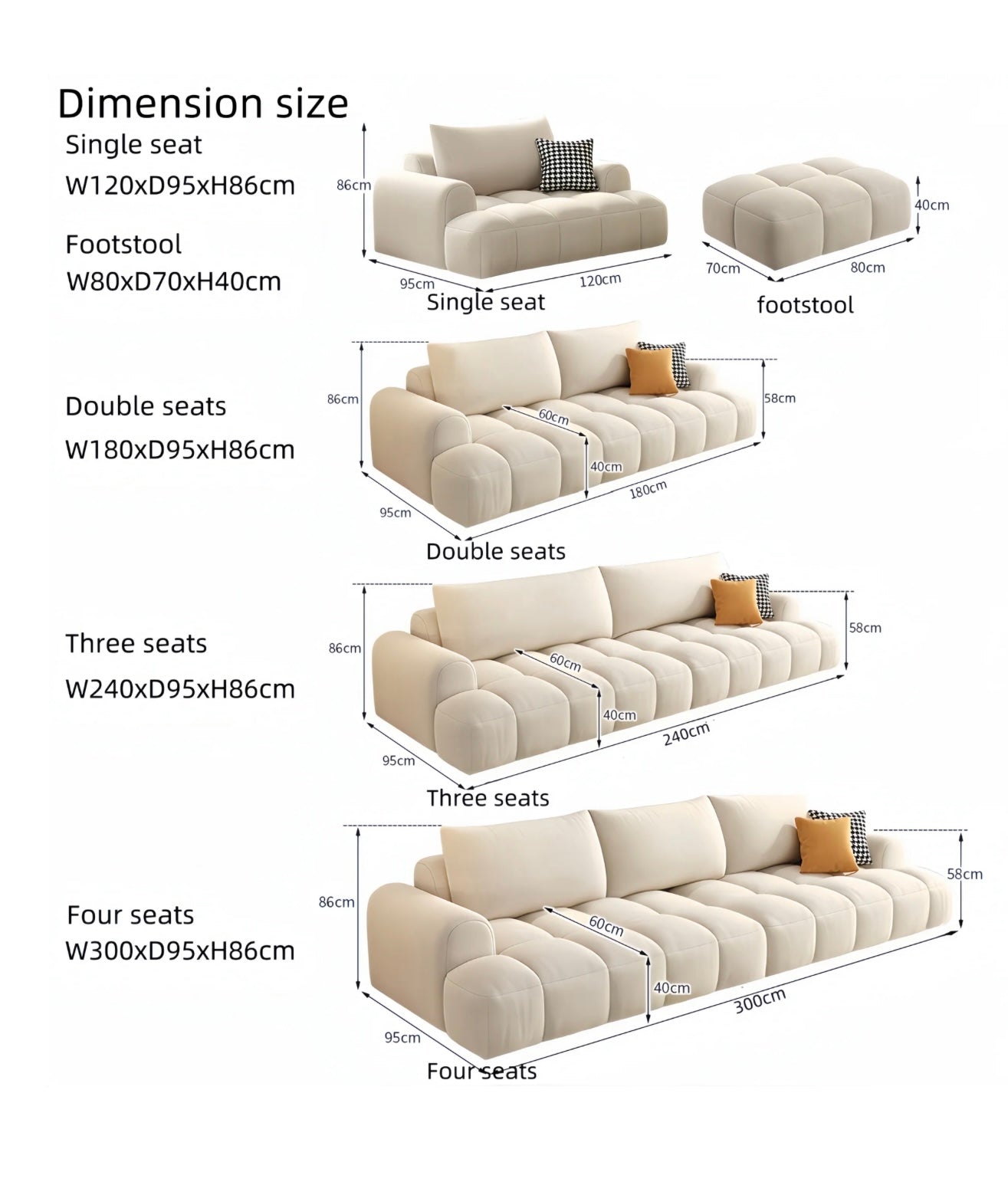 BUBLE SOFAS SET