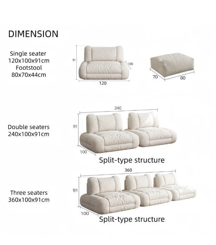 Armoné Plush Modular Sofa