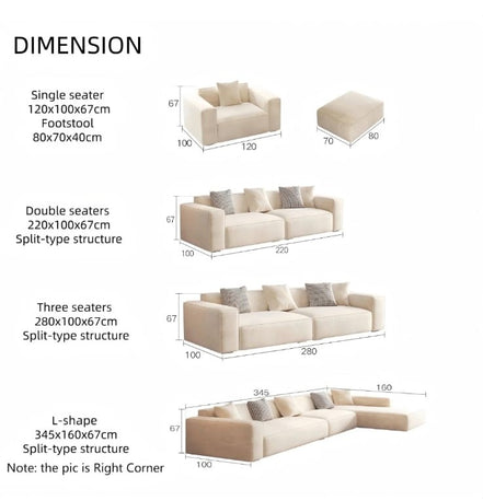 Novelle Linear Modular Sectional
