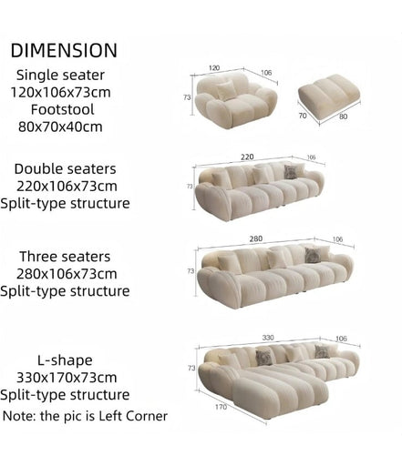 Aurevino Curve Modular Sectional