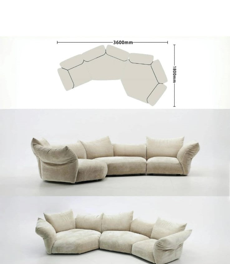 Elowen Sculpted Corner Sofa