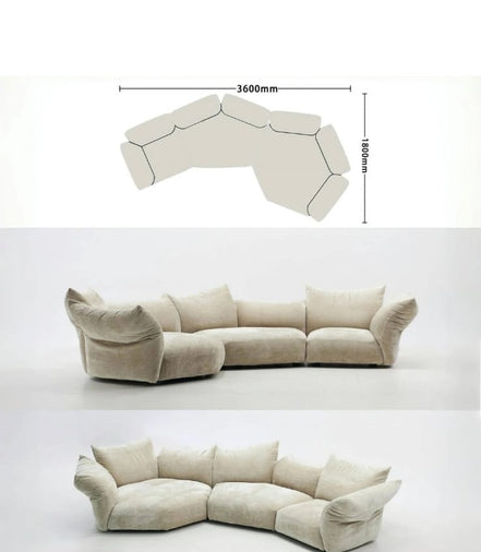 Elowen Sculpted Corner Sofa